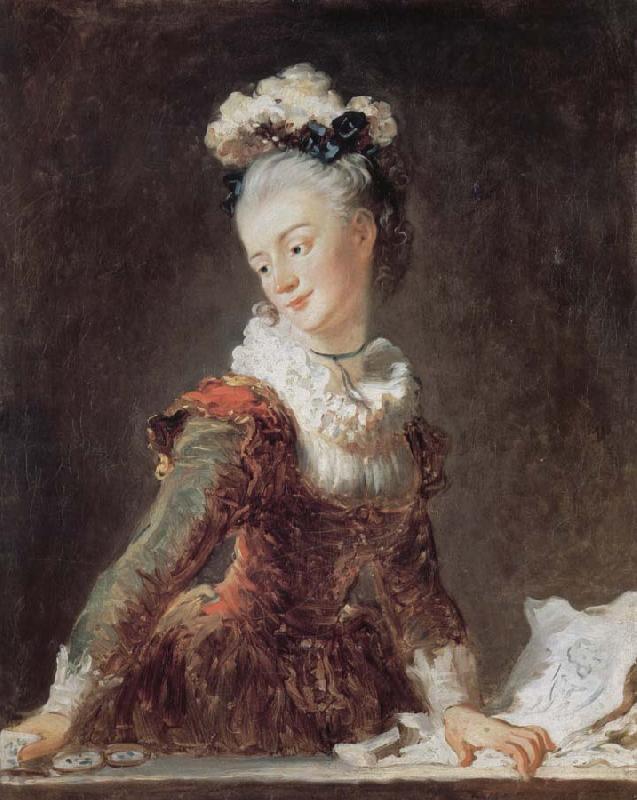 Jean Honore Fragonard Dancing girl lucky Miss Mar portrait oil painting picture